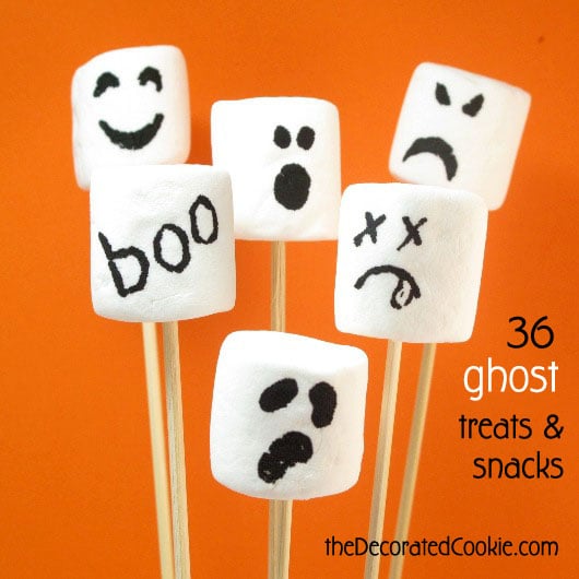GHOST TREATS AND SNACKS A roundup of ghost food for Halloween