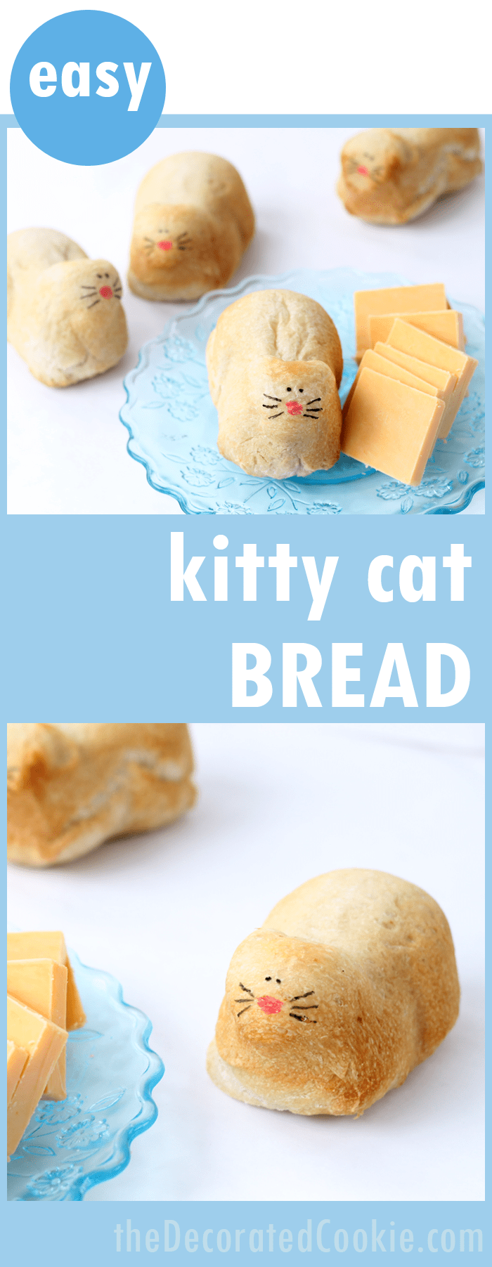 kitty cat bread how to a loaf of cute kitty cat bread using a