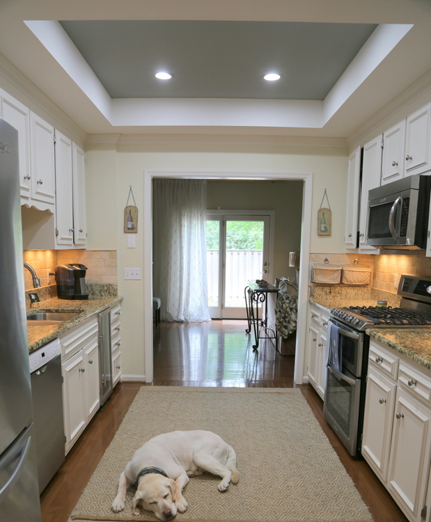blue kitchen ceiling The Decorologist