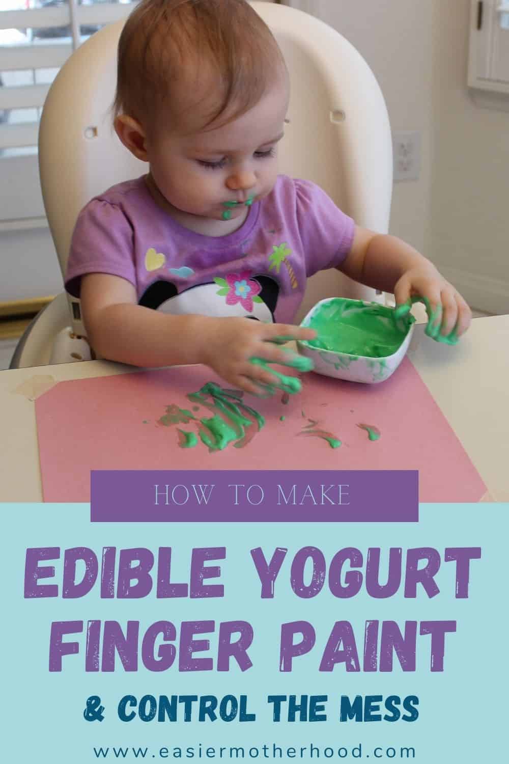 Edible Yogurt Finger Paint for Babies & Toddlers The Default Cook