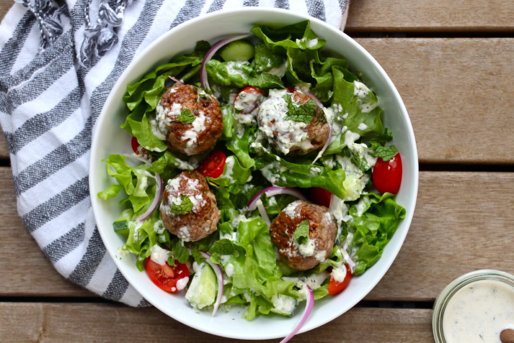 Whole30 Greek Lamb Meatballs with Tzatziki Sauce The Defined Dish