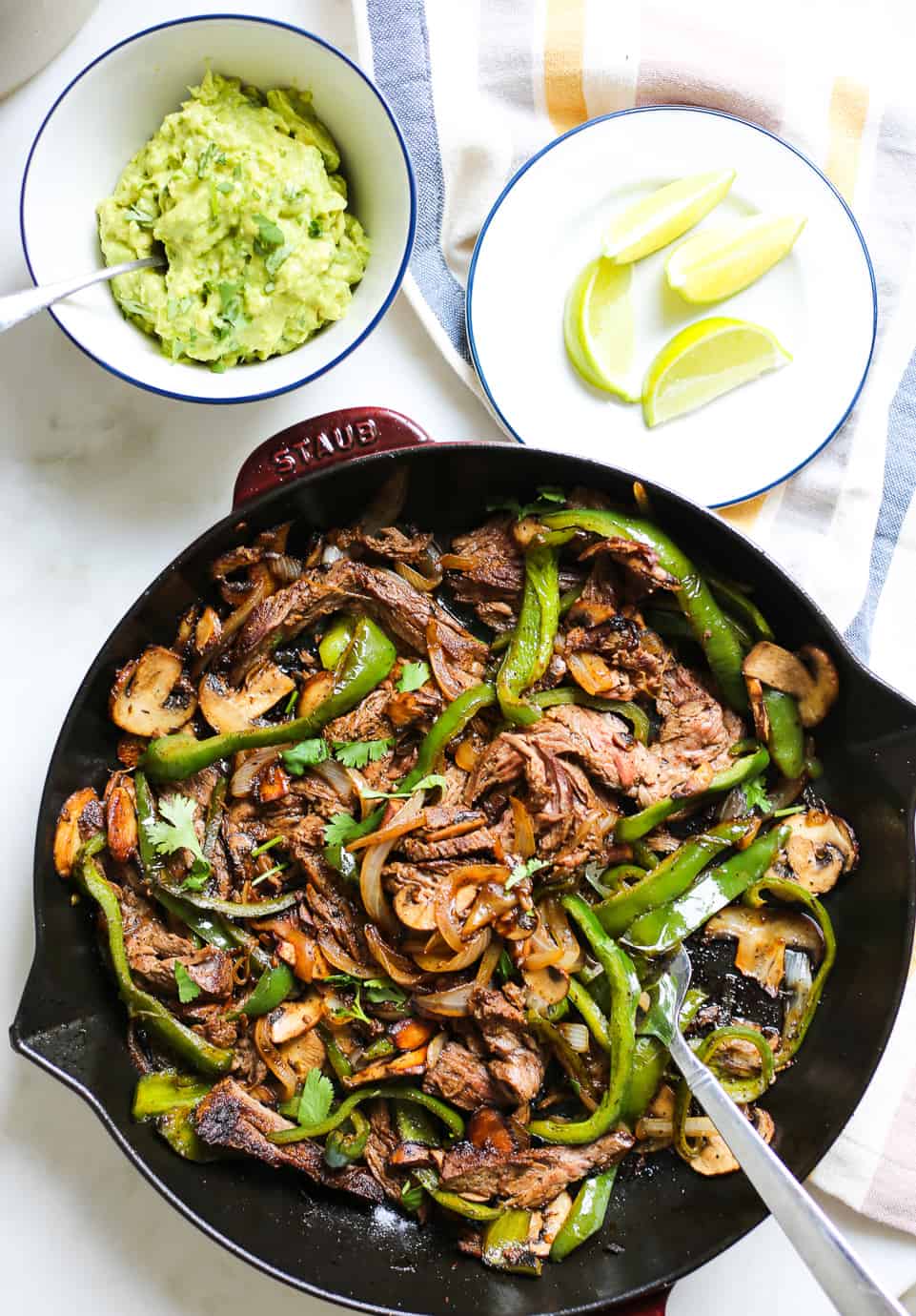 Steak, Poblano, and Mushroom Fajitas The Defined Dish