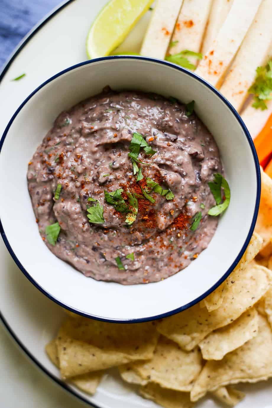 ChipotleLime Black Bean Dip The Defined Dish Recipes