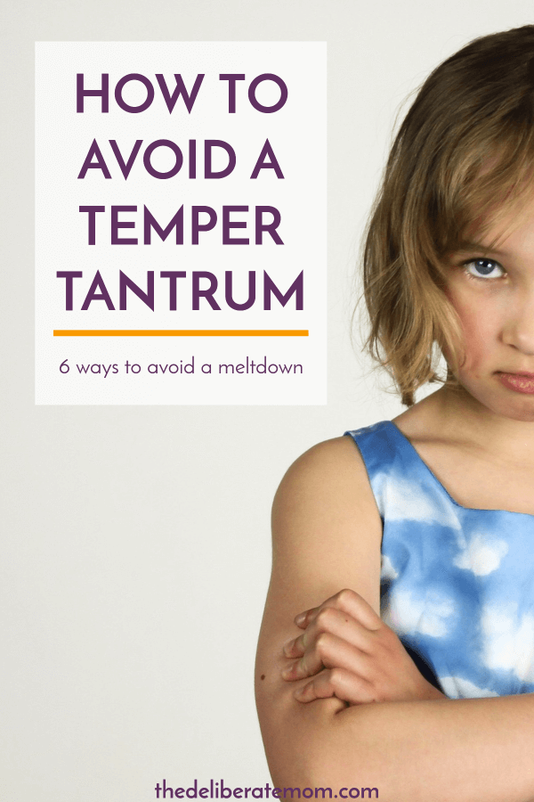 How to Avoid a Temper Tantrum