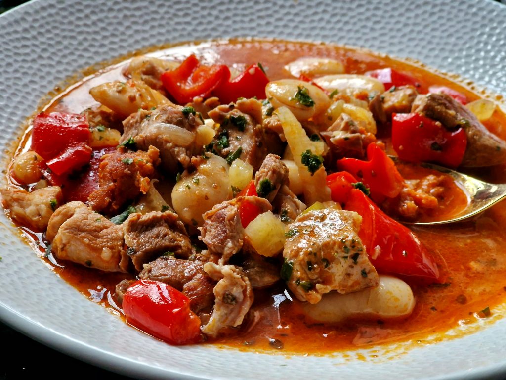Spanish Summer Pork Casserole The Delicate Diner
