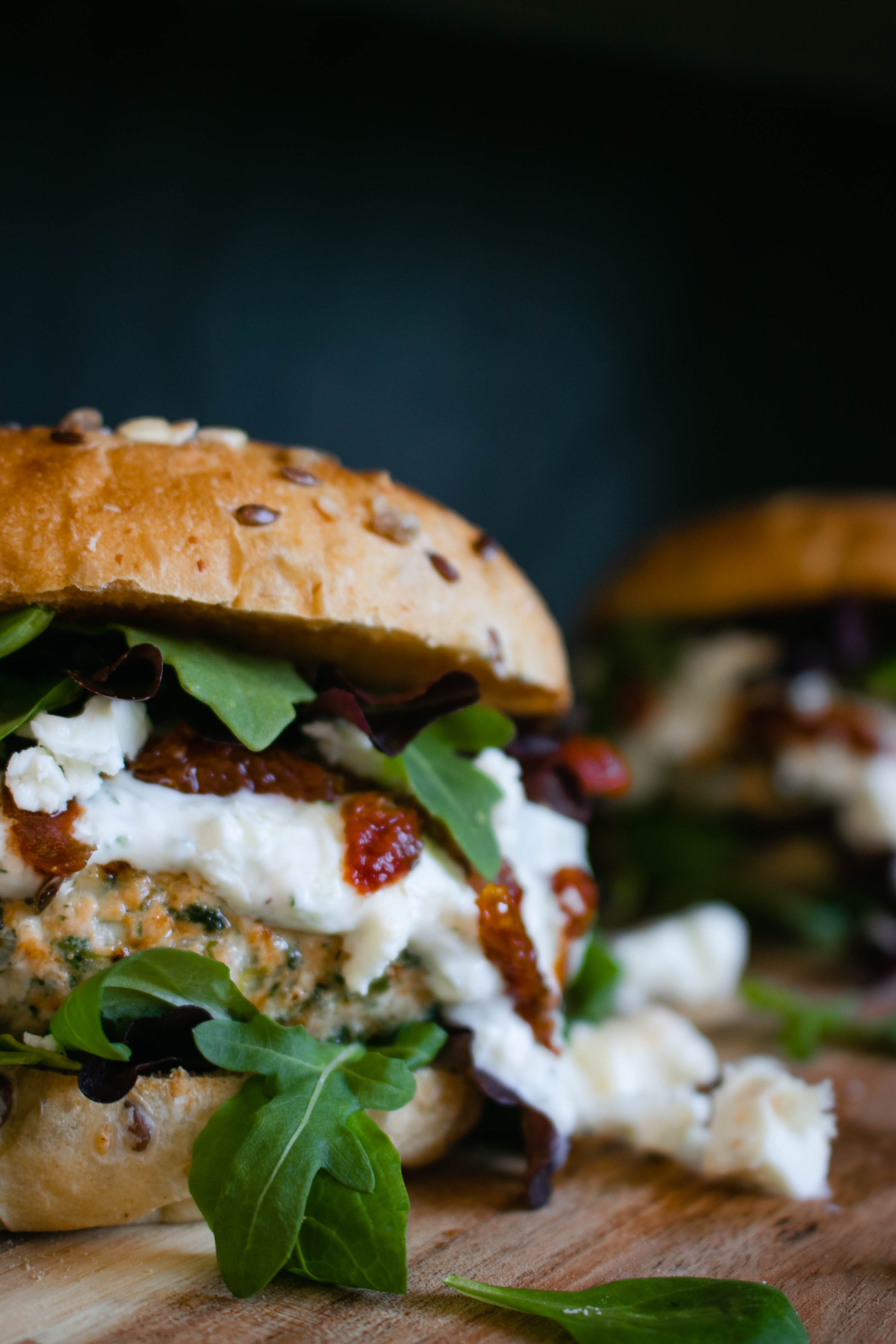 Greek Salmon Burger with Lemon Tzatziki The Delicious plate