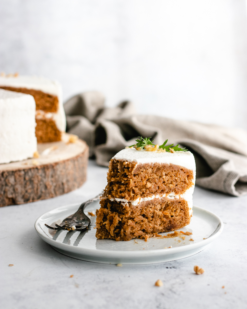 Vegan Carrot Cake The Delicious plate