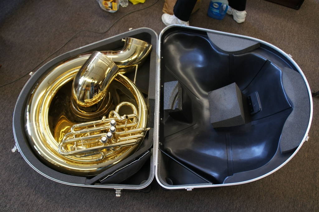 Vintage Dynasty M890 Brass 4 Valve Sousaphone W/ Hard Case Band Instrument