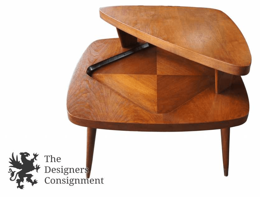 Gordons Inc Fine Furniture Mid Century Modern Atomic Tiered Corner