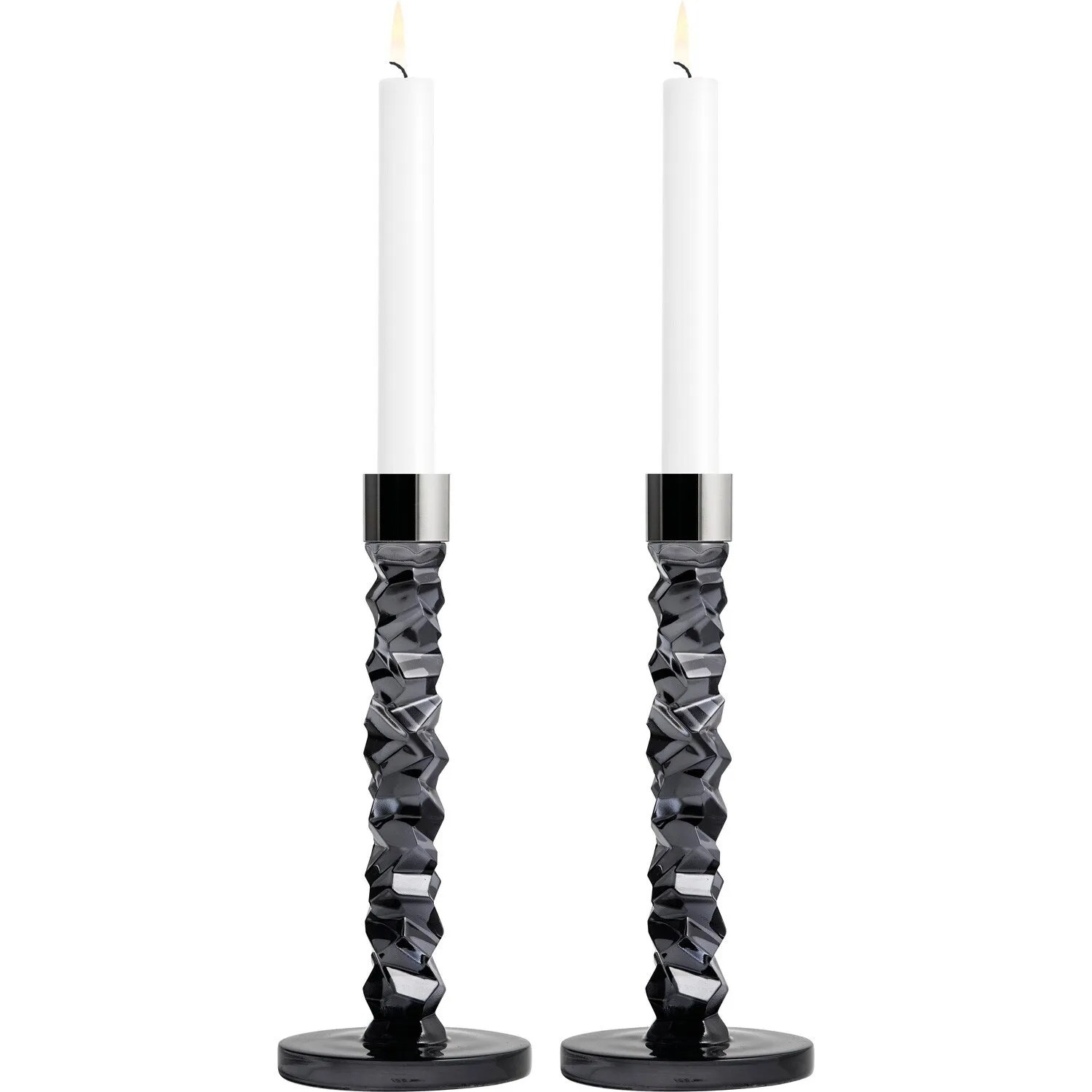 orrefors ljusstakar carat Candlestick Carat Anthracite (Set) By Orrefors - The Design Lover