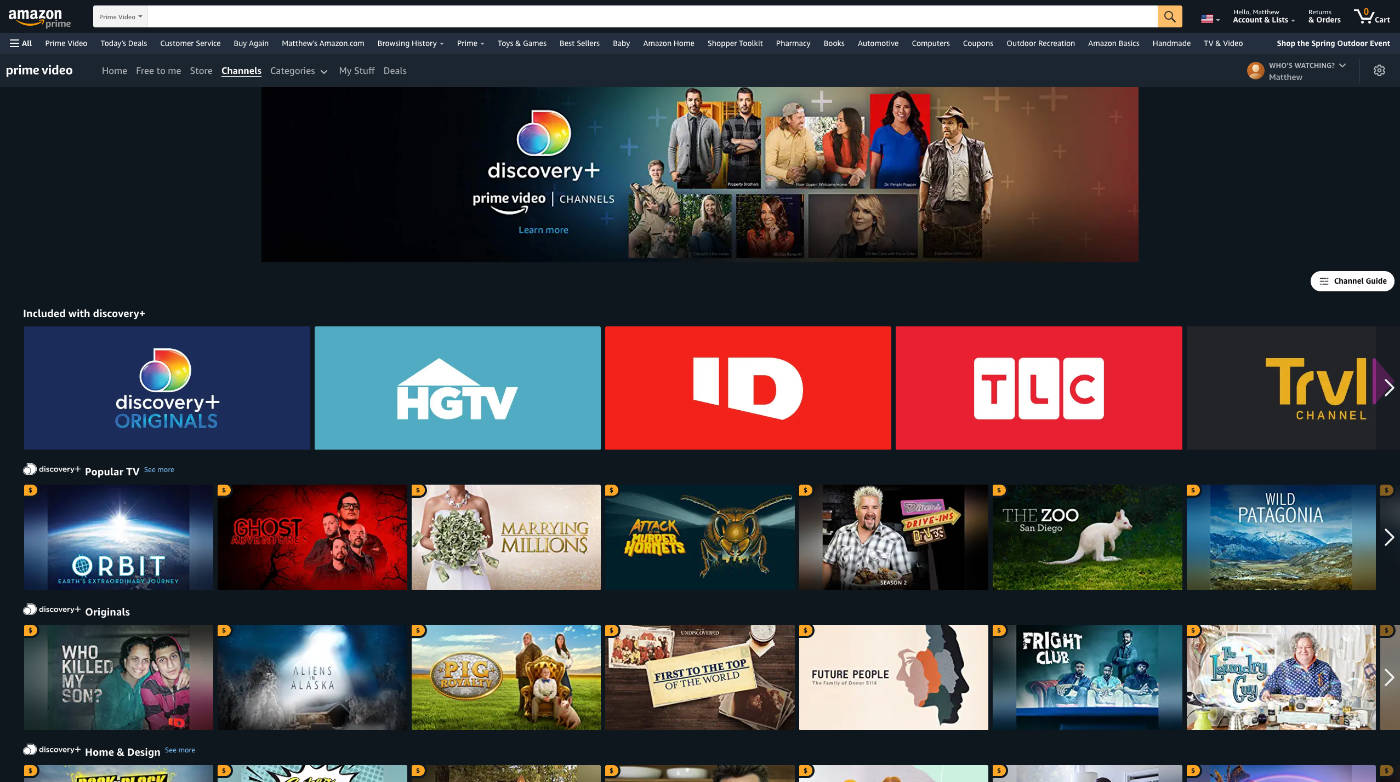 Amazon Prime Video rolls out Discovery Plus addon The Desk