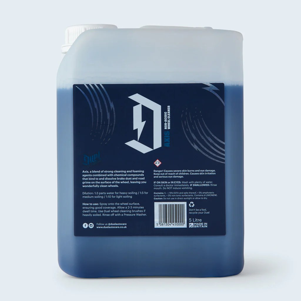 Duel Autocare Axis Acid Free Wheel Cleaner 5L — The Detailing Shack