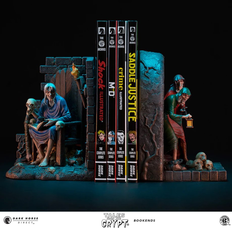 Horror Decor Tales From the Crypt Bookends The Devil's Muse