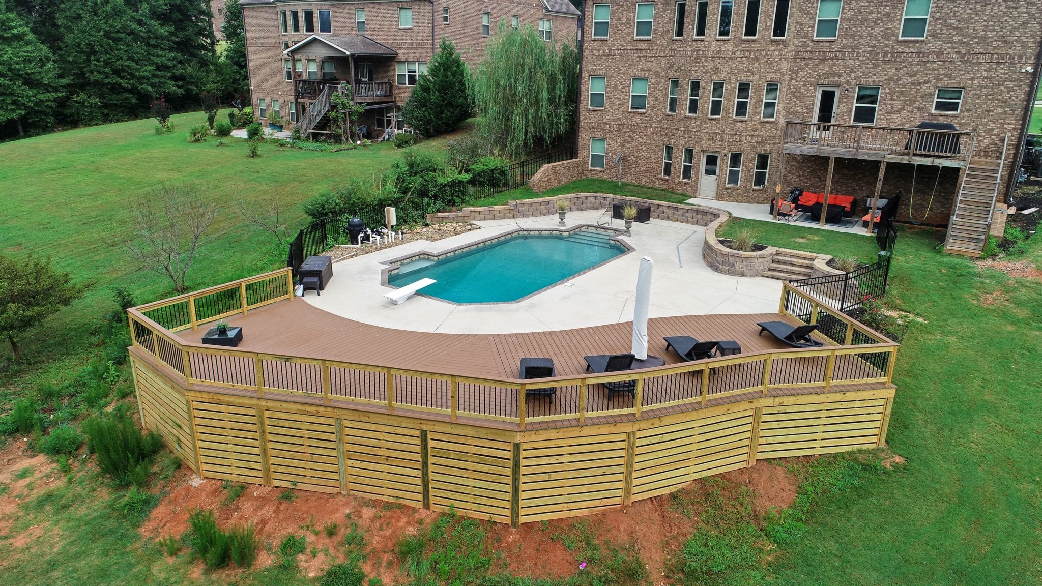 Custom Trex Pool Deck, Greer SC 800 Sq Ft DG Builders