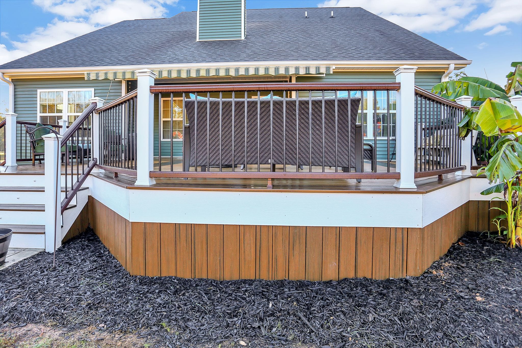 Custom Trex Deck and Stamped Concrete, Greer SC Sq Ft DG Builders