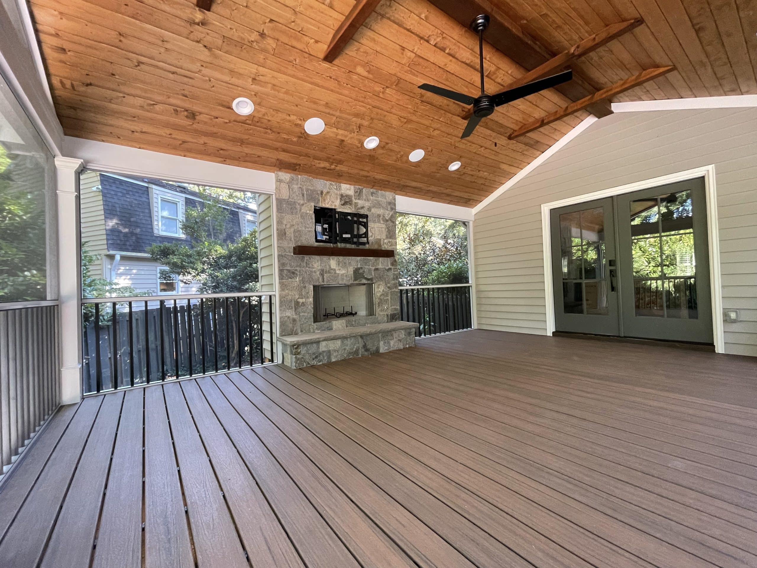 Spacious Trex Deck and Covered Screen Porch in Greenville SC