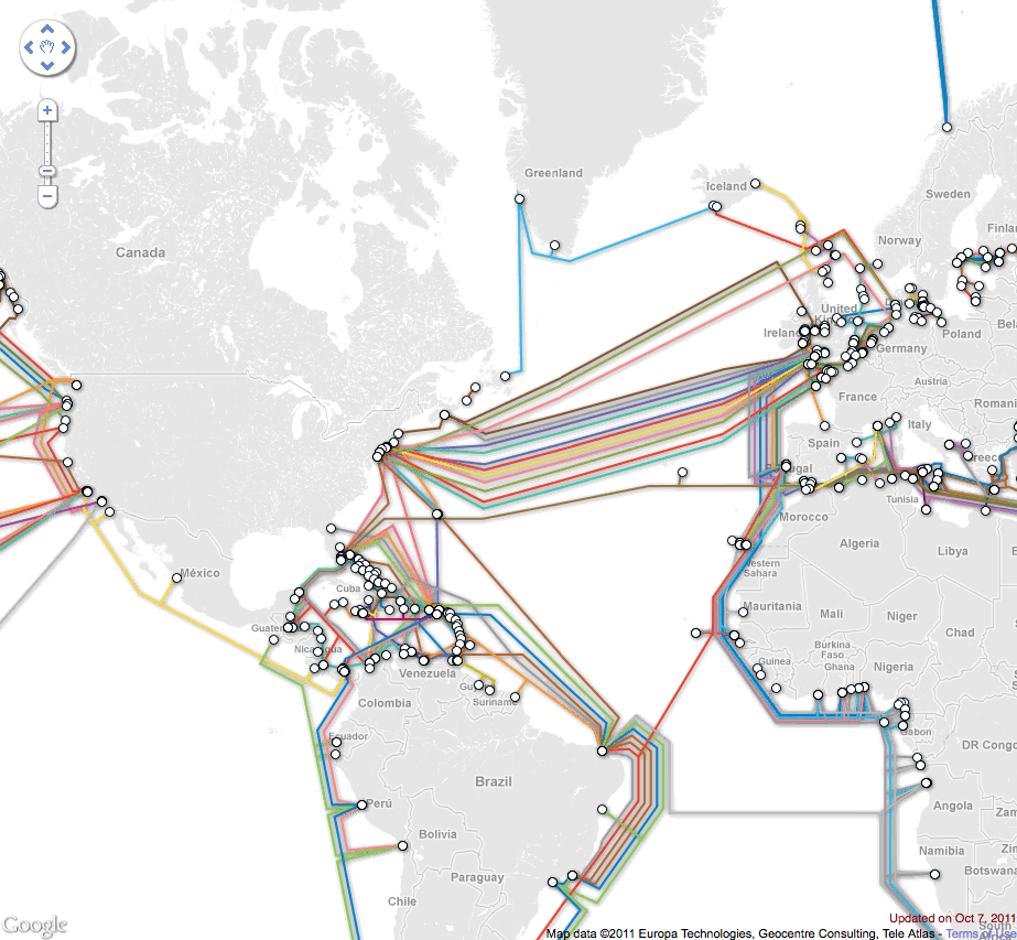 Global Interconnectedness Submarine Cables theDiagonal