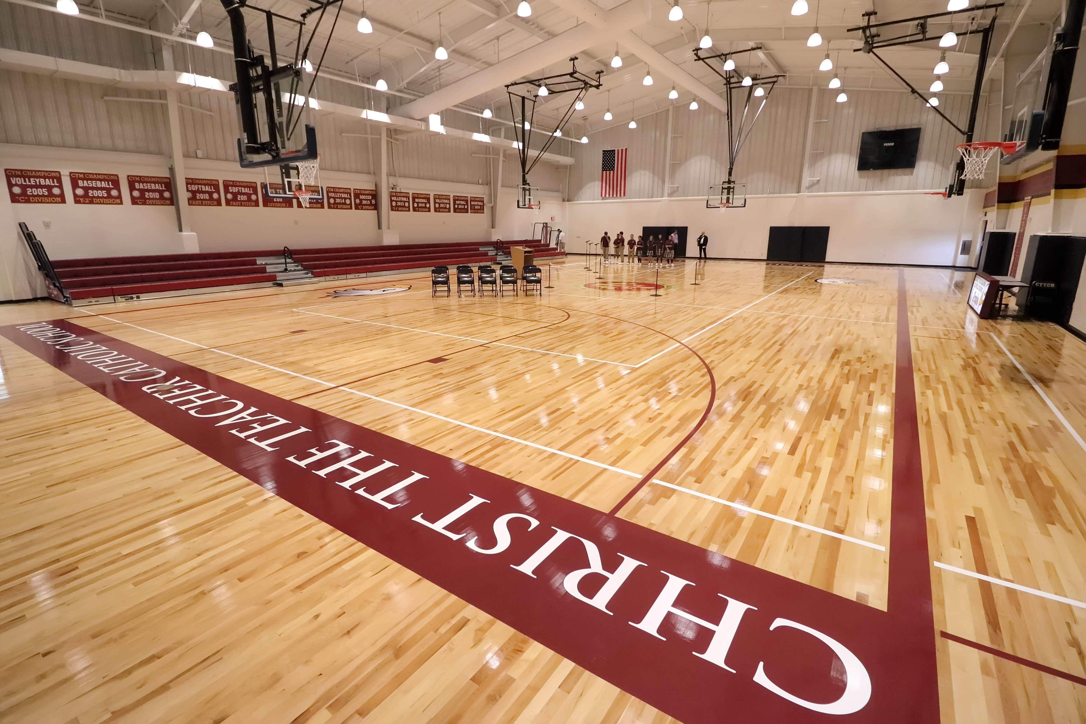 Malooly blesses new gym, parish center at Christ the Teacher, St