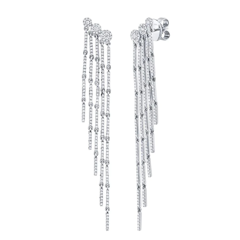 Diamond Fringe Earrings The Diamond Reserve