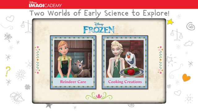 "Frozen: Early Science" App Joins Disney Imagicademy