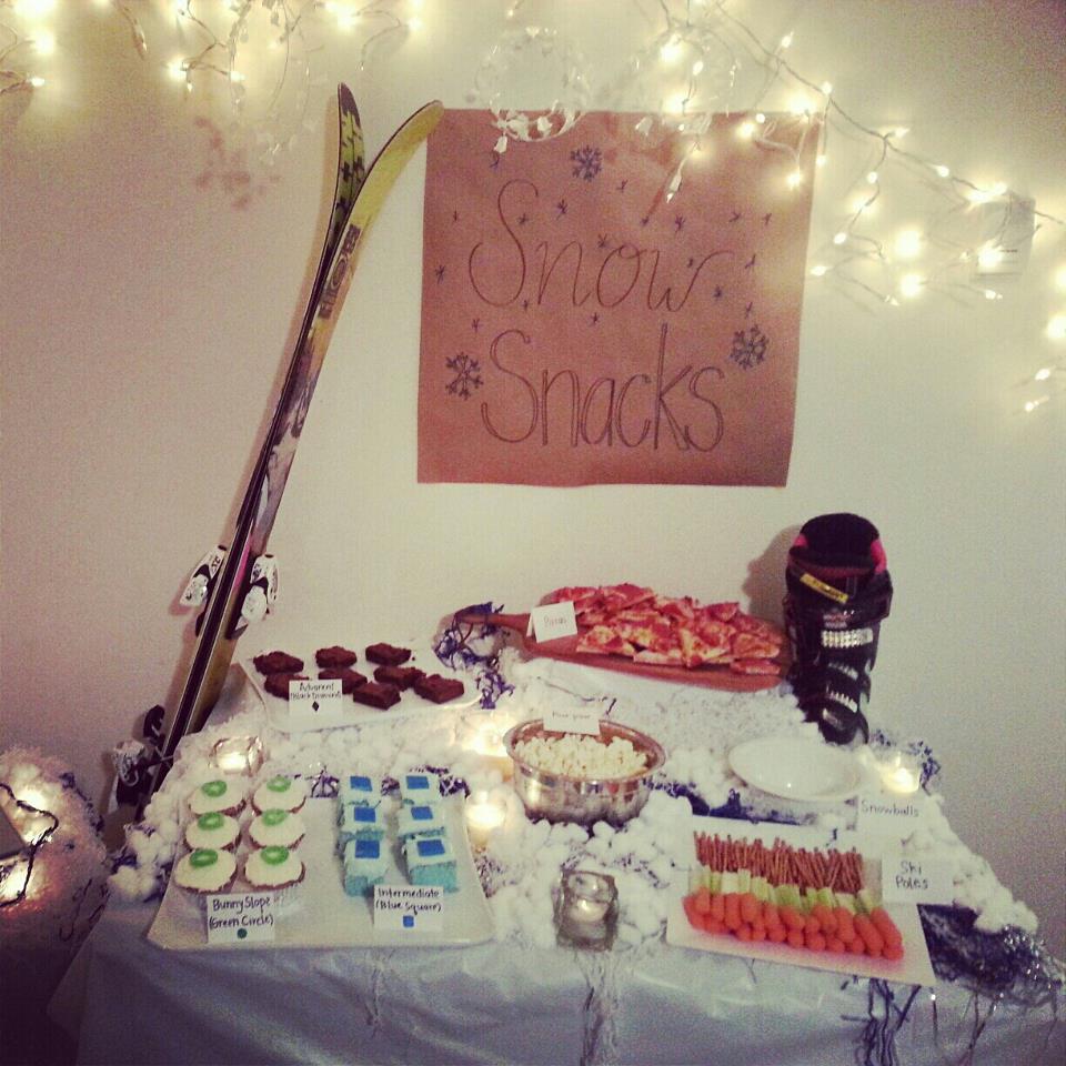 Ski Themed Party Ideas Invitations, Food, Decorations