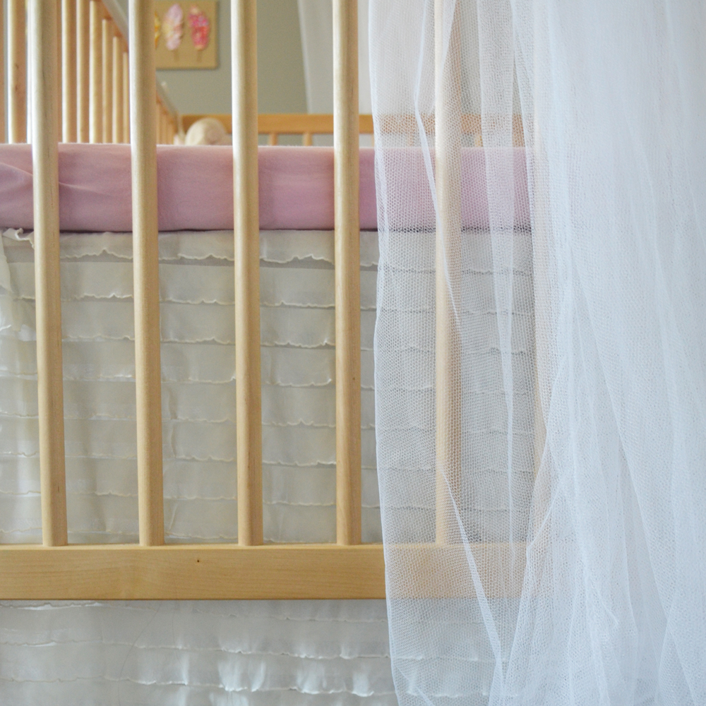 Sew an Easy Ruffled Crib Dust Ruffle The DIY Mommy