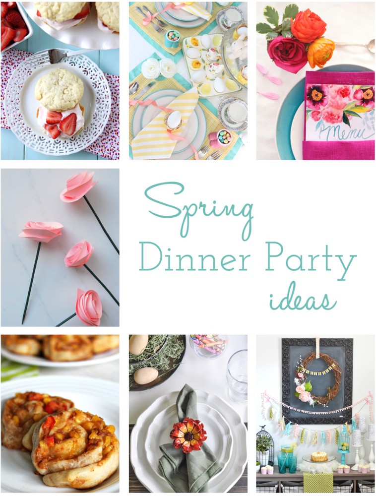 A Fresh & Happy Spring Dessert Table + More Spring Dinner Party Ideas