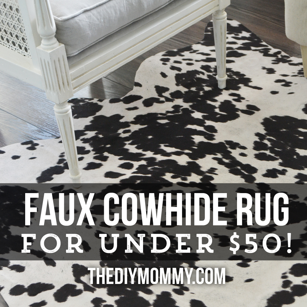 Make a Faux Cowhide Rug for Under 50