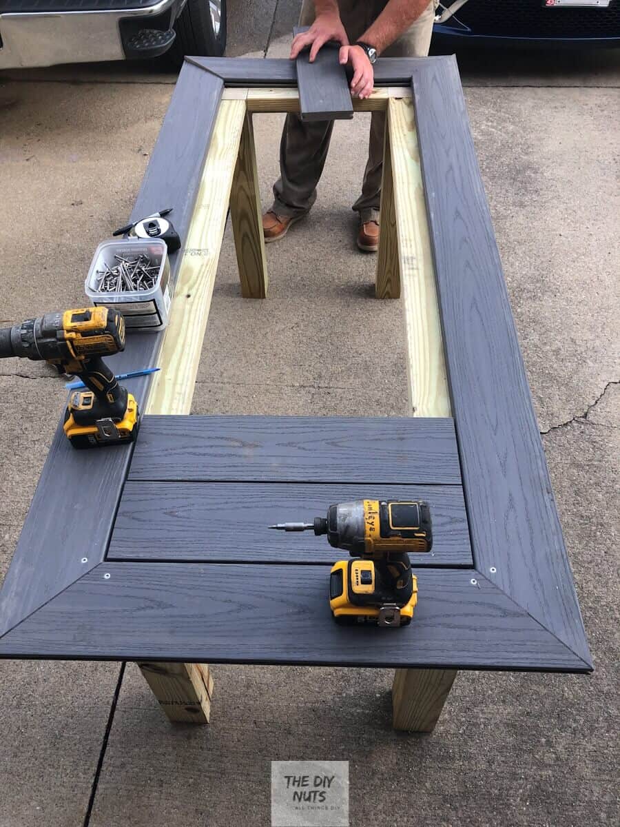 DIY Outdoor Table What to do with leftover composite decking? The
