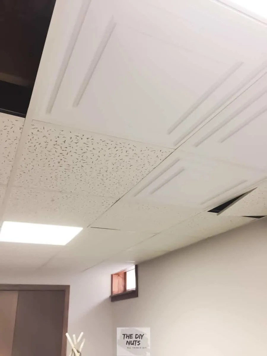 Modern Basement Drop Ceiling Tile Idea The DIY Nuts