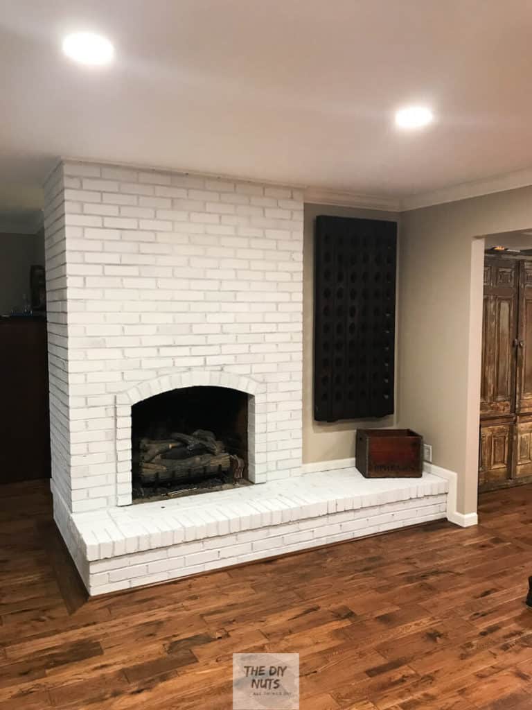 Red Painting Brick Fireplace How To Whitewash A Brick