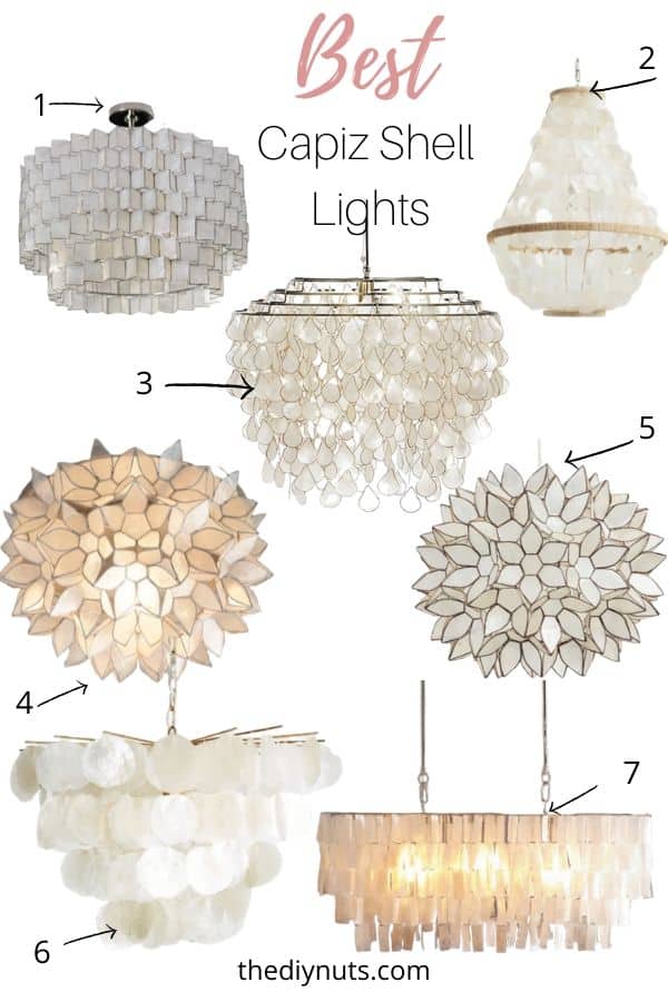 Best Capiz Shell Chandeliers & Lighting Fixtures The DIY Nuts