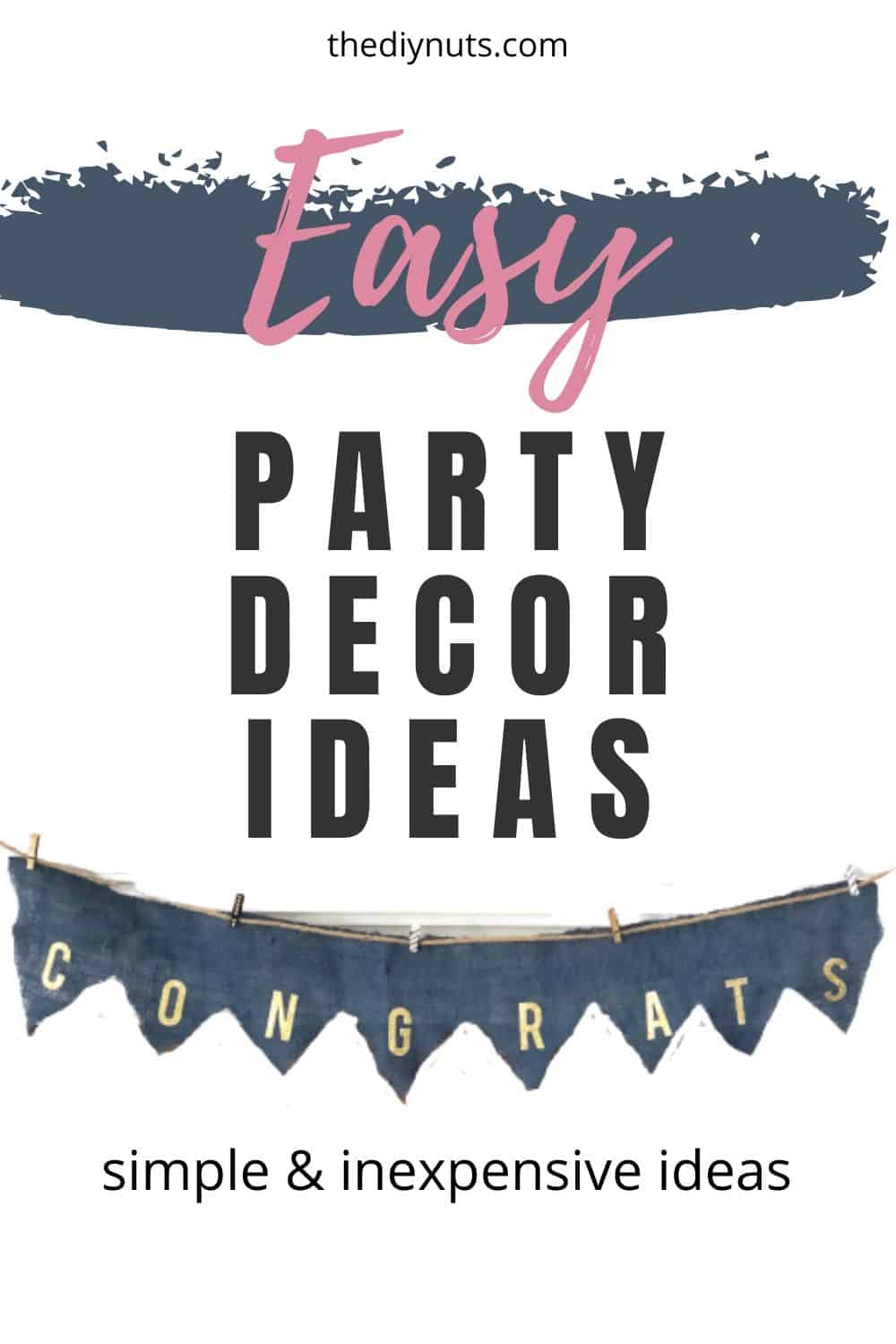 Inexpensive DIY Wedding Anniversary Party Ideas The DIY Nuts