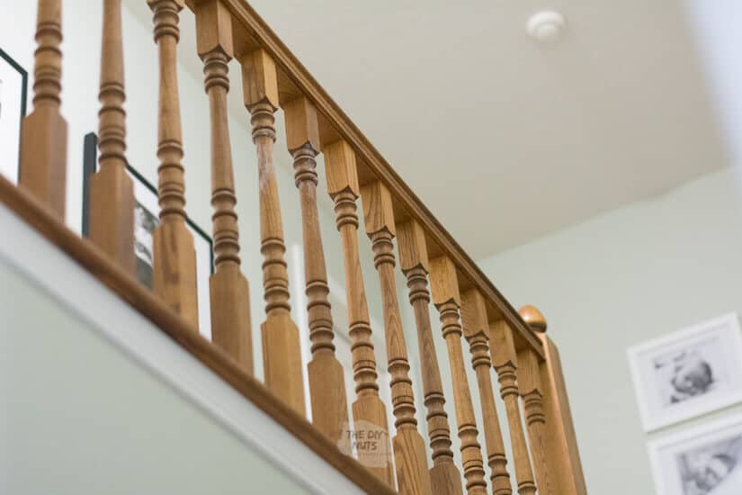 How To Paint An Oak Railing & Banister To Modernize Your Stairway The