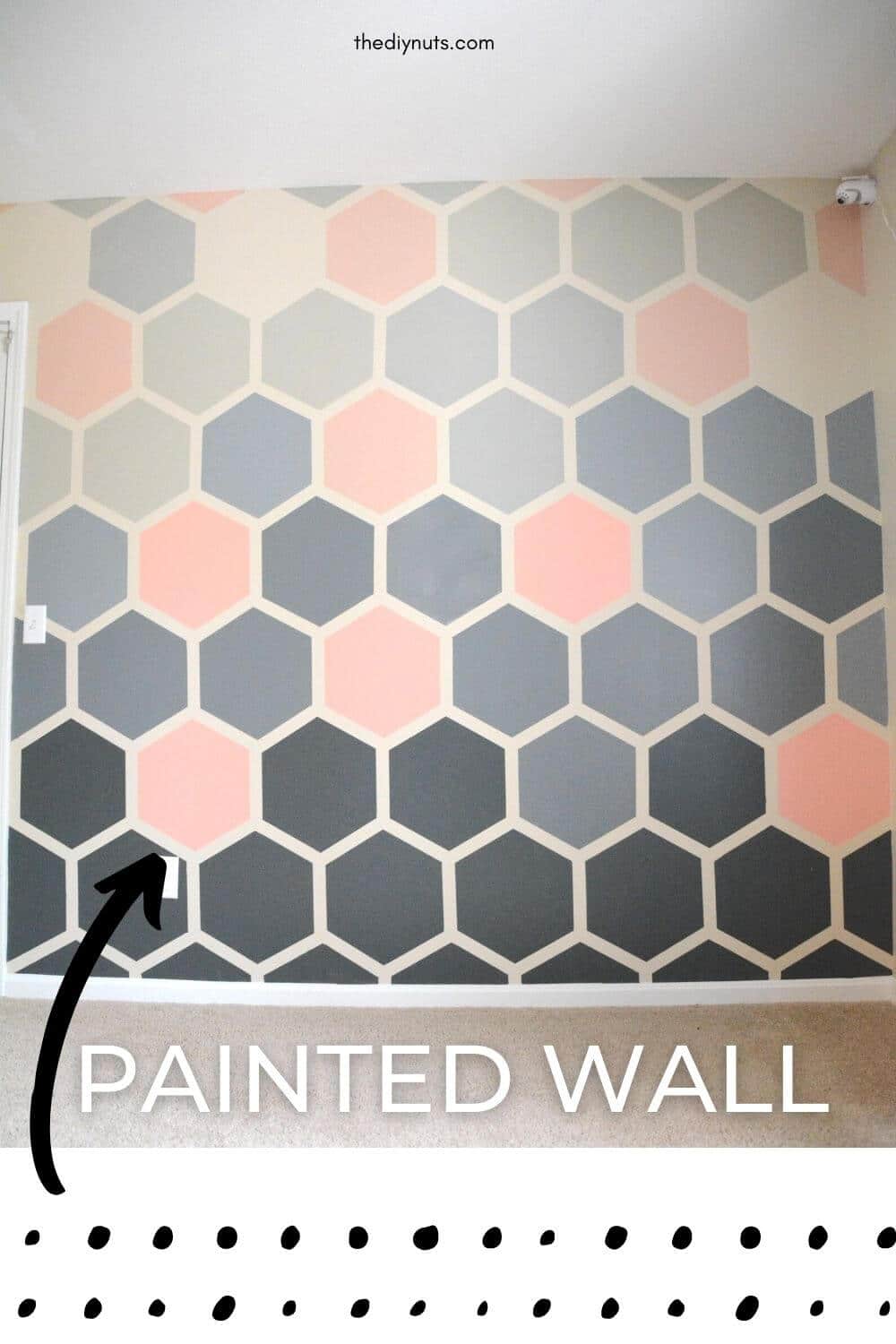 DIY Hexagon Wall Painting (Ombré Accent Wall) The DIY Nuts