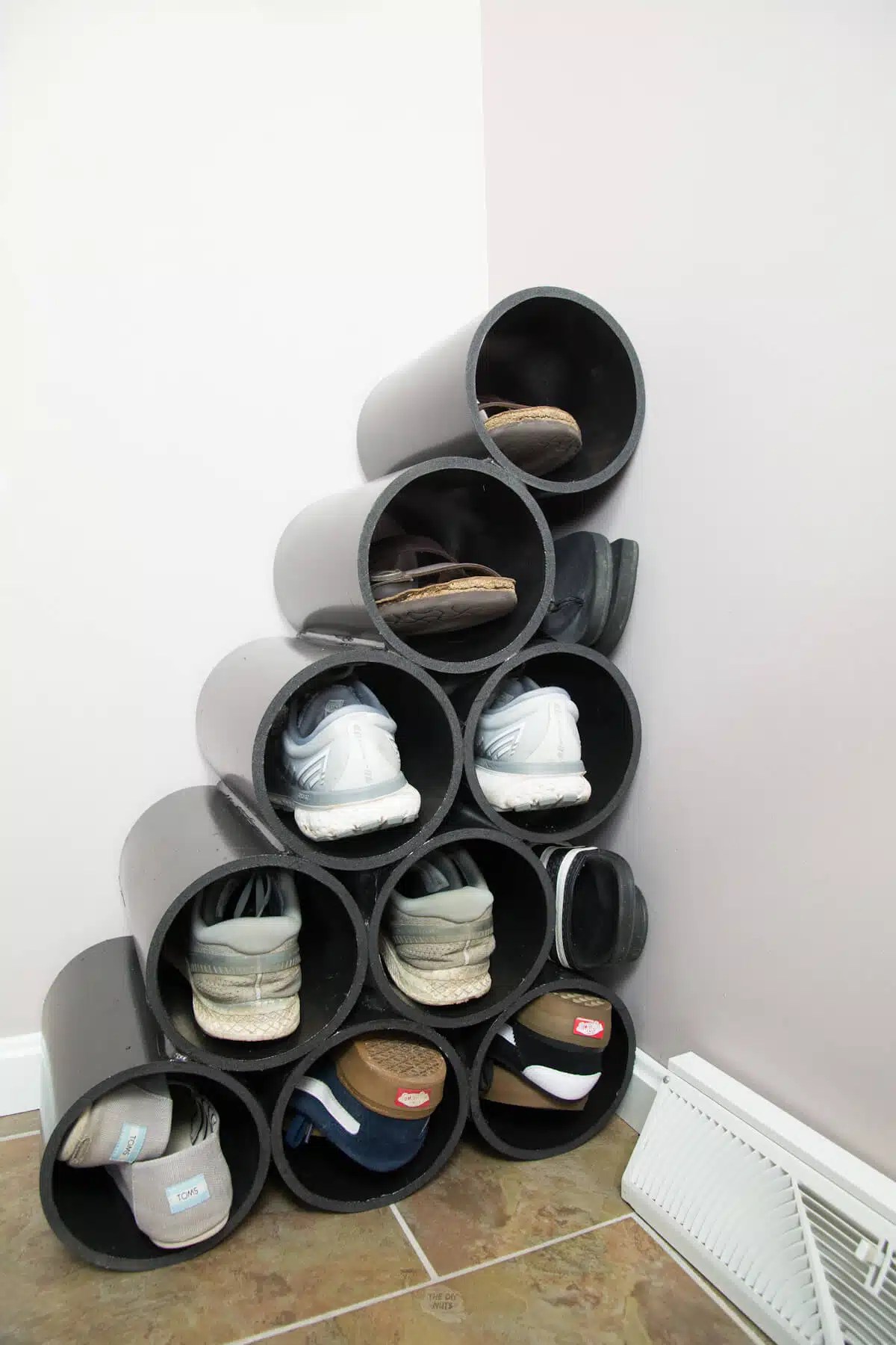 DIY PVC Shoe Rack Storage Idea The DIY Nuts, 43 OFF