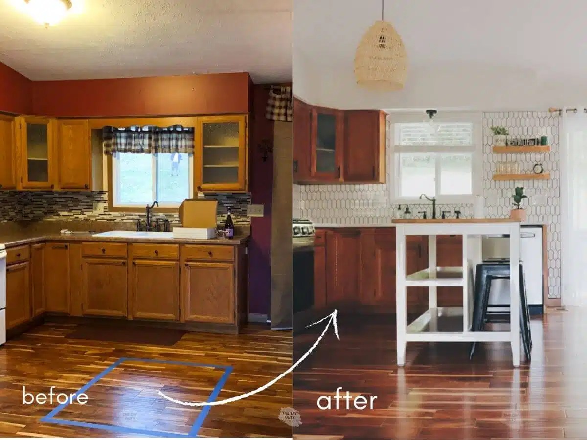 How To Make Oak Kitchen Look Modern (without painting) The