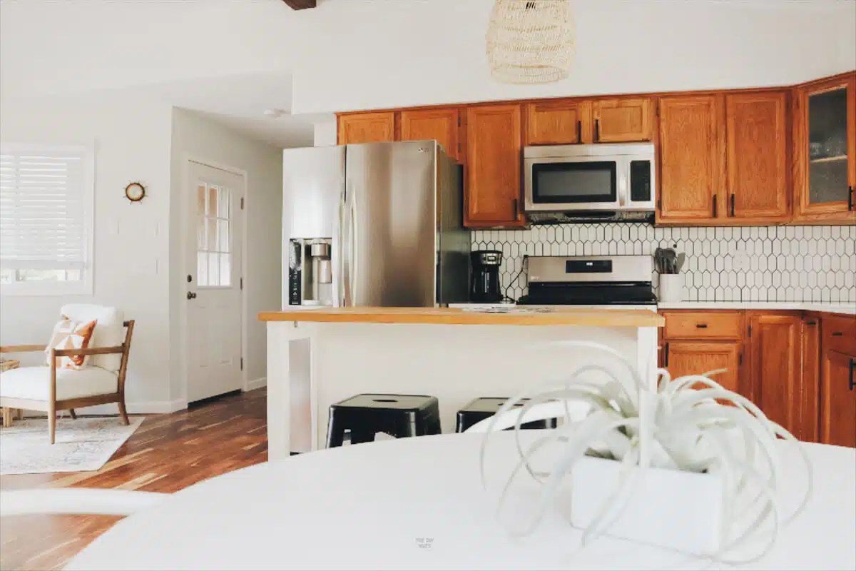 How To Make Oak Kitchen Look Modern (without painting) The