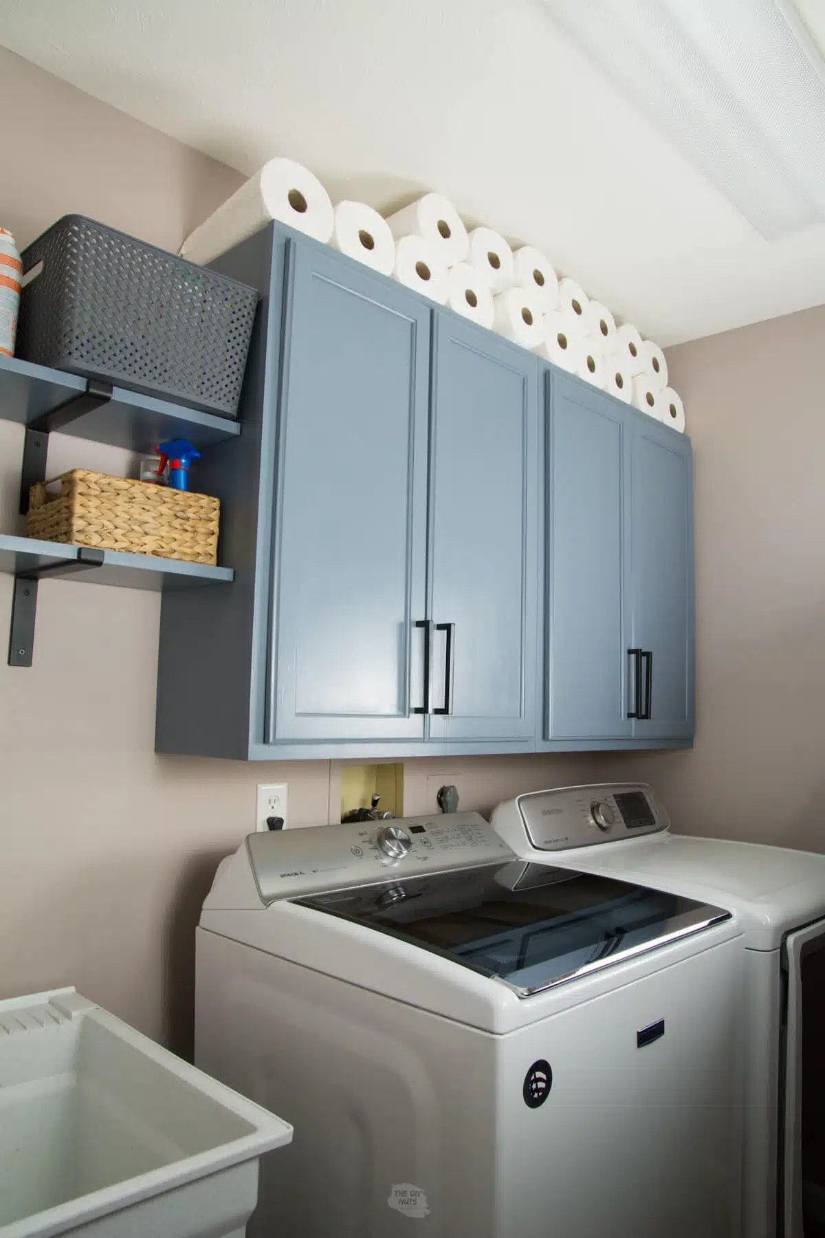 DIY Laundry Room & Shelving The DIY Nuts