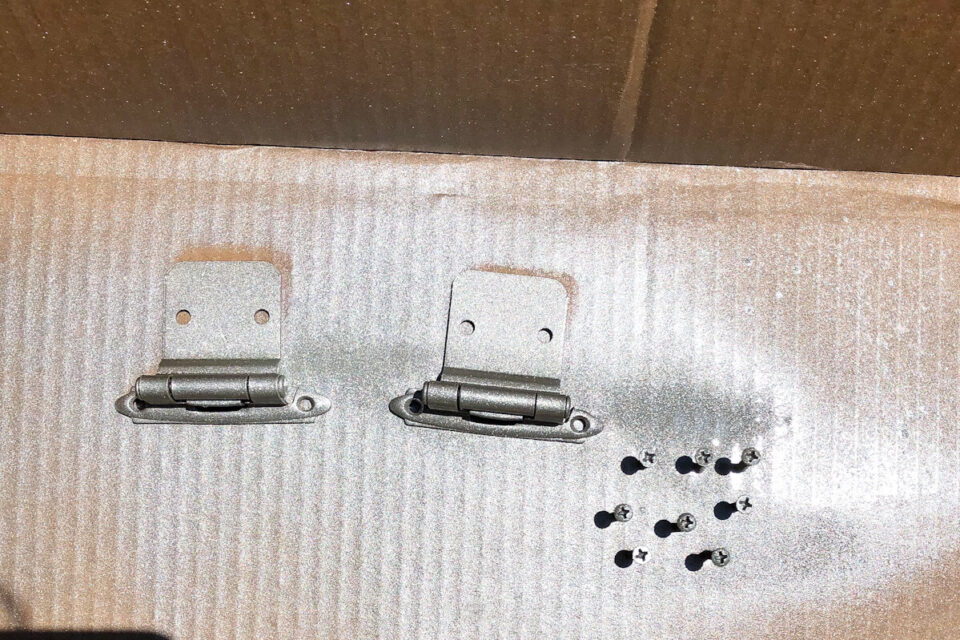 How To Spray Paint Cabinet Hinges How To Paint Hardware For An Updated Look The DIY Nuts