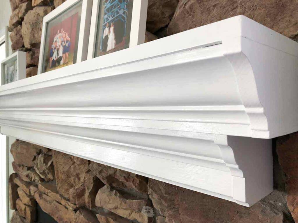 How To Paint A Fireplace Mantel White The DIY Nuts
