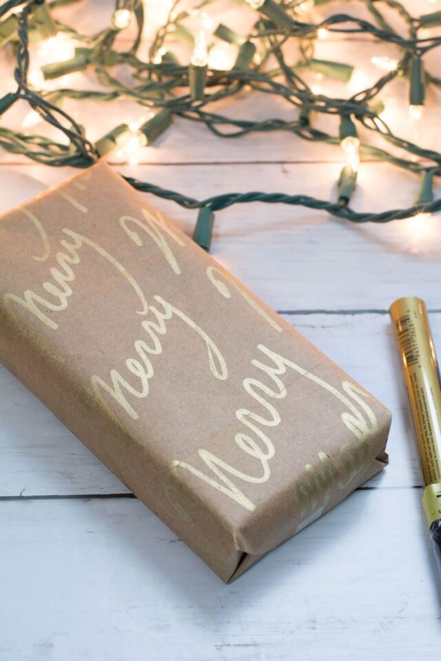 Easy Homemade Word Wrapping Paper The DIY Nuts