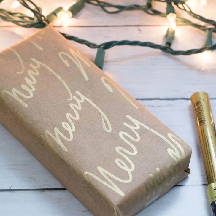 Easy Homemade Word Wrapping Paper The DIY Nuts