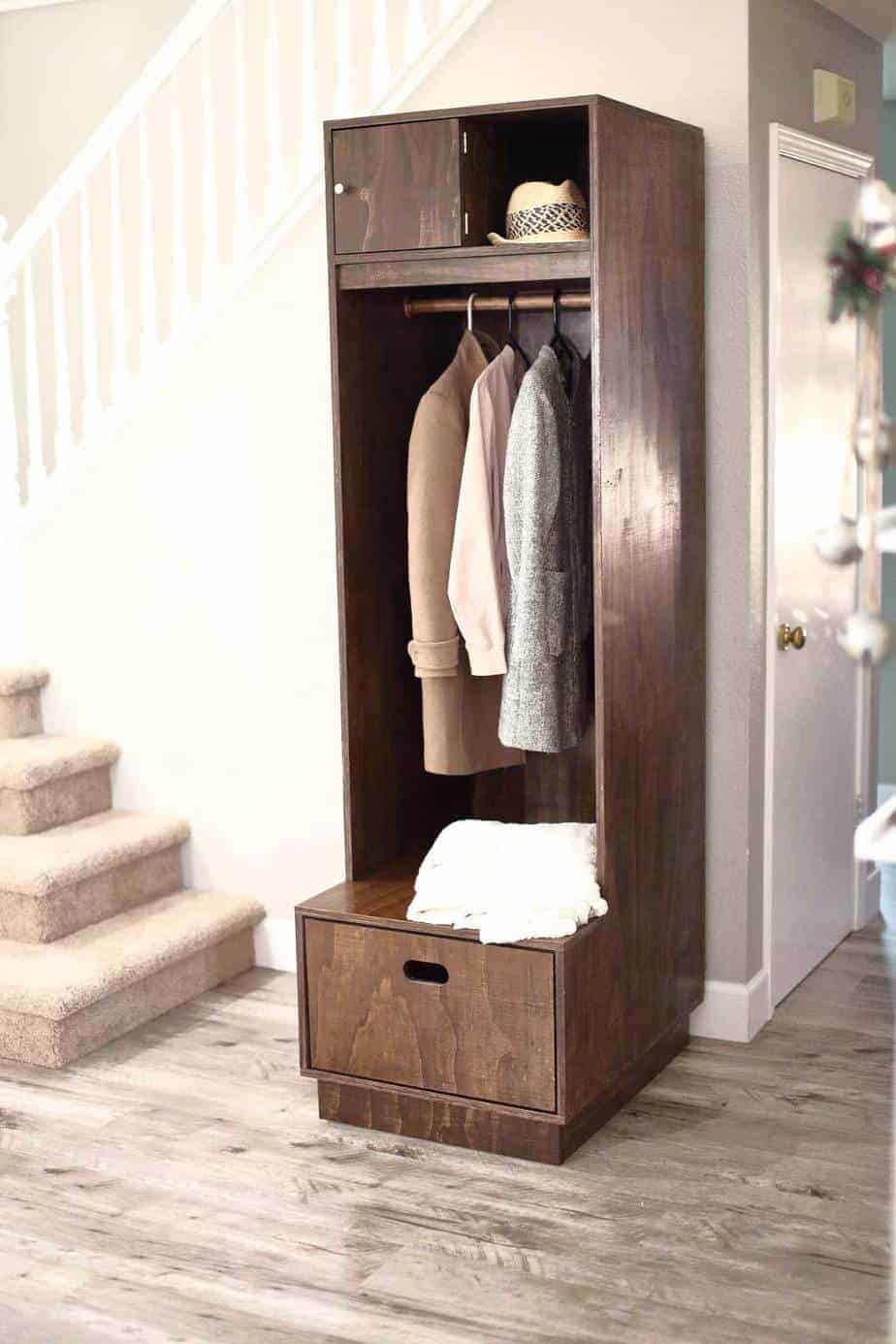 How to Build a DIY Entryway Locker with Storage TheDIYPlan