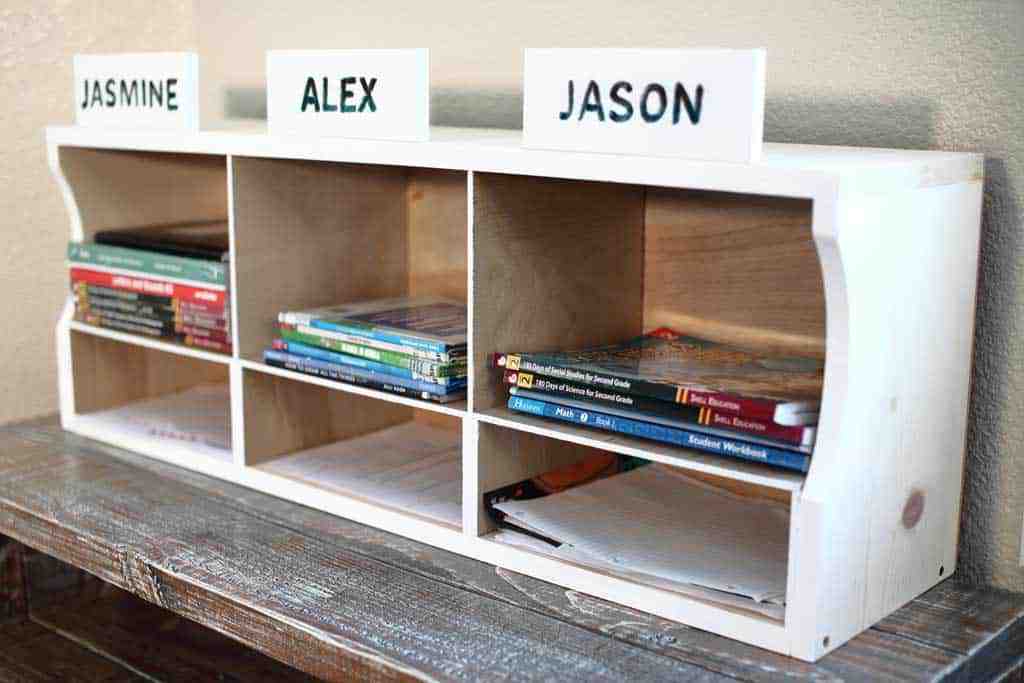 How To Build A Kids Bookshelf How to Build a DIY Kids Bookshelf (Homework Station) TheDIYPlan