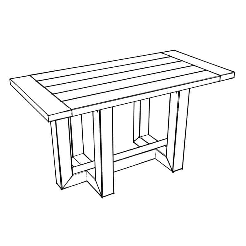 Breakfast Table PDF TheDIYPlan