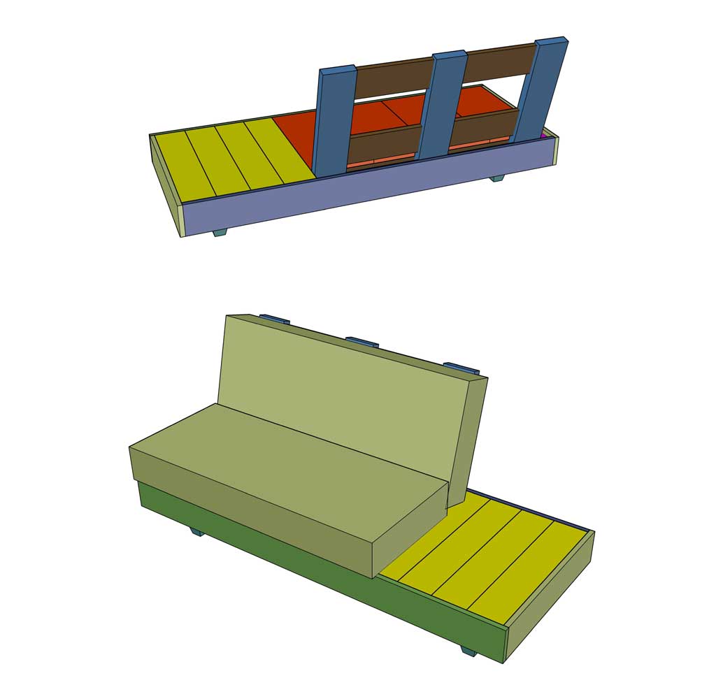 How to Build a DIY Outdoor Sofa with Cushions TheDIYPlan