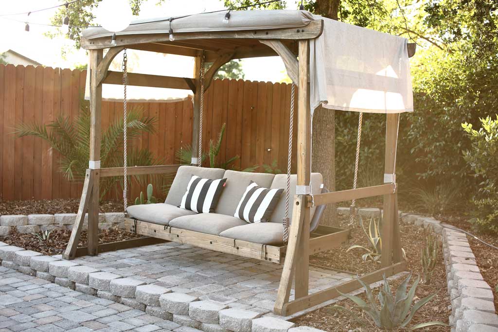 How to Build an Outdoor Arbor Swing TheDIYPlan