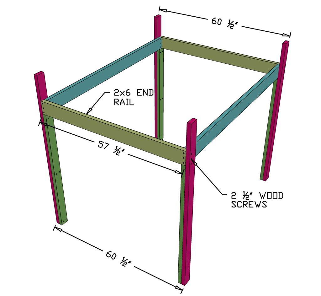 How to Build a DIY Full Size Loft Bed - TheDIYPlan
