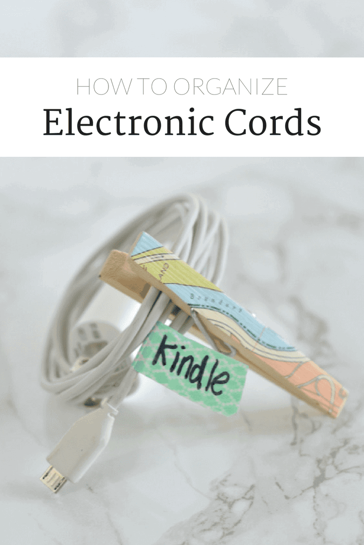 Organize Electronic Cords with This Simple Method The DIY Playbook